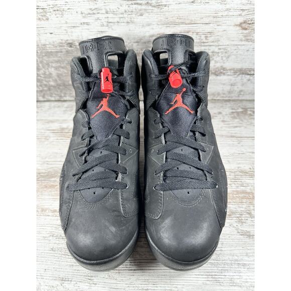 Men\'s Nike Air Jordan Retro 6 Infrared 2014 Black/Red Sneakers Sz 8.5 main image 7